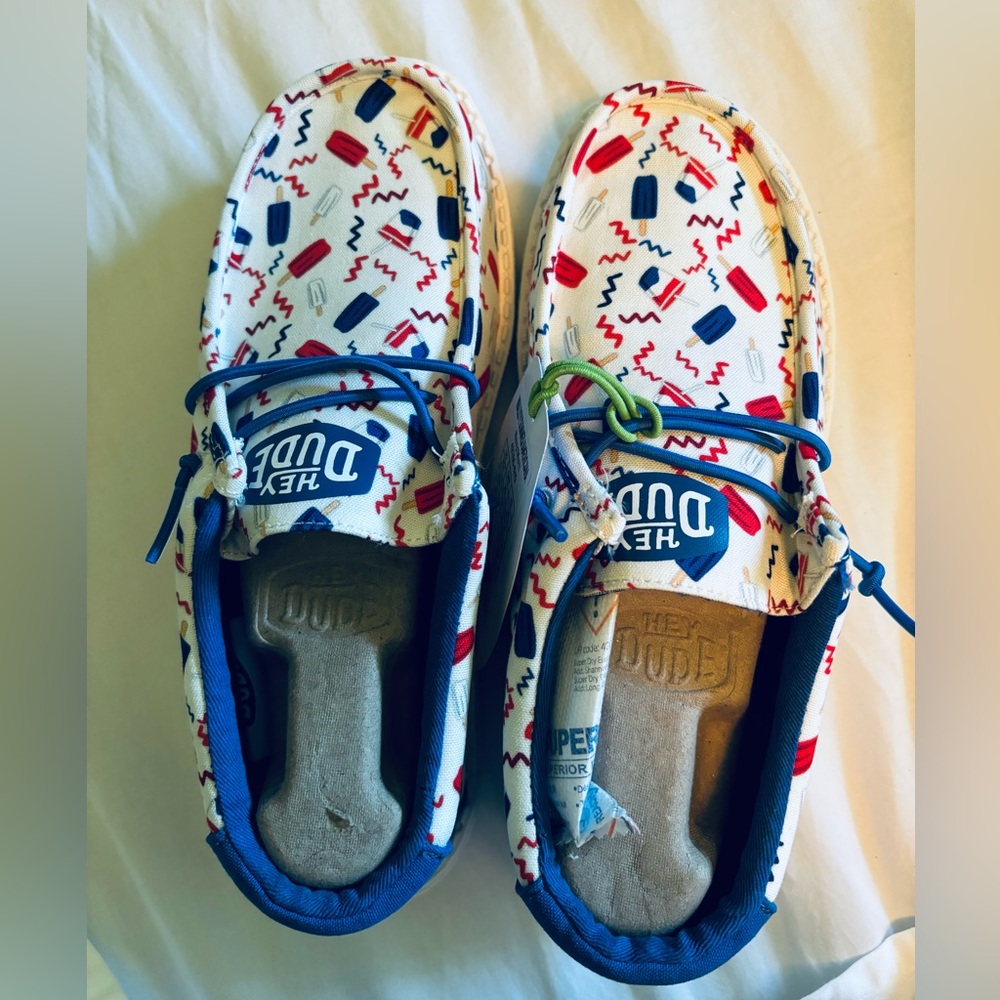 Hey Dudes! Size Y4! Brand new with tags.